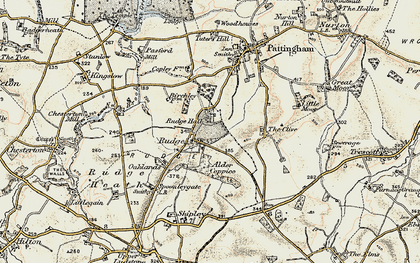 Old map of Rudge in 1902