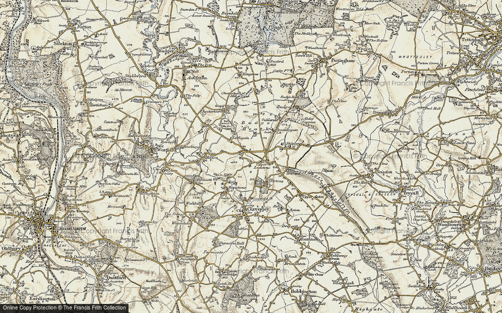 Old Map of Rudge Heath, 1902 in 1902