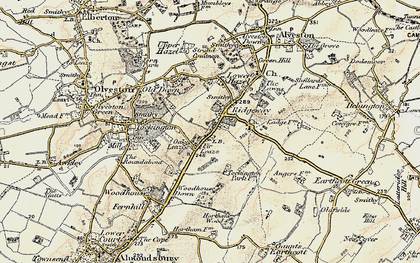 Old map of Rudgeway in 1899