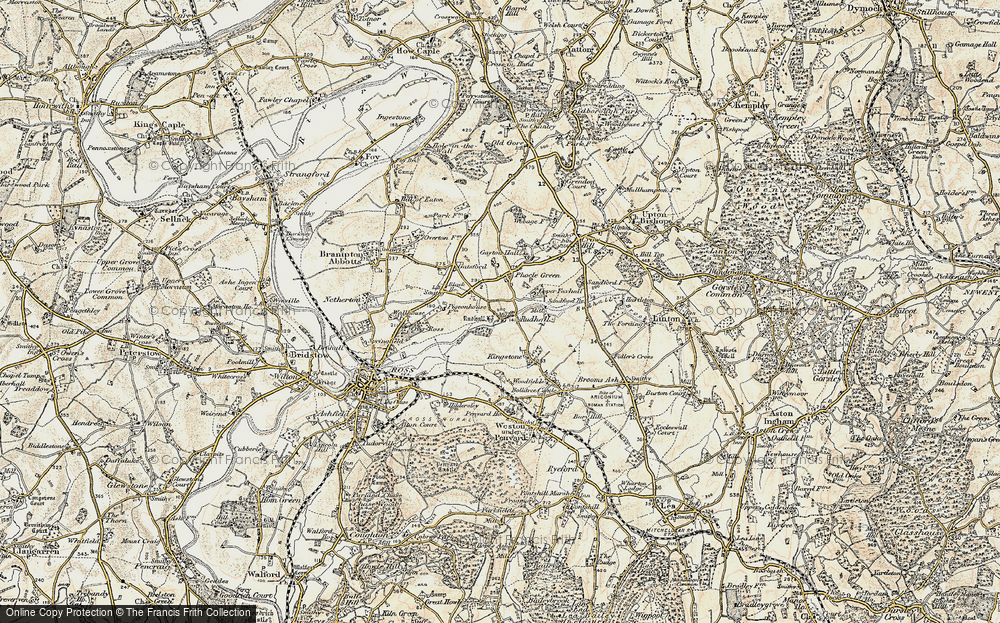 Old Map of Rudhall, 1899-1900 in 1899-1900