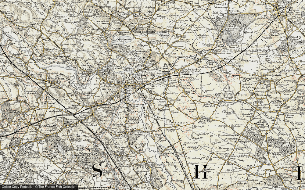 Old Map of Rudheath, 1902-1903 in 1902-1903