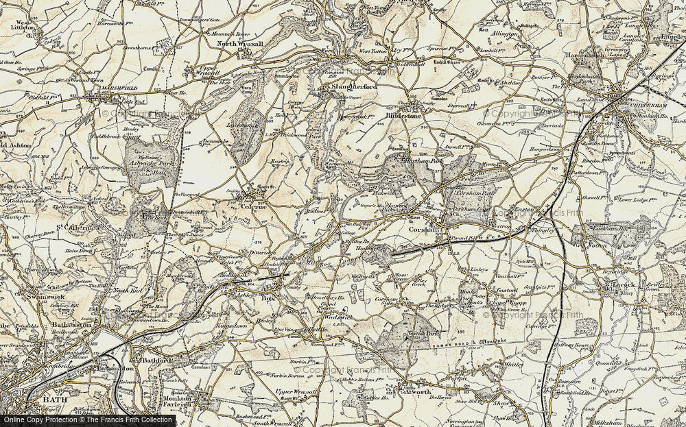 Old Map of Rudloe, 1899 in 1899
