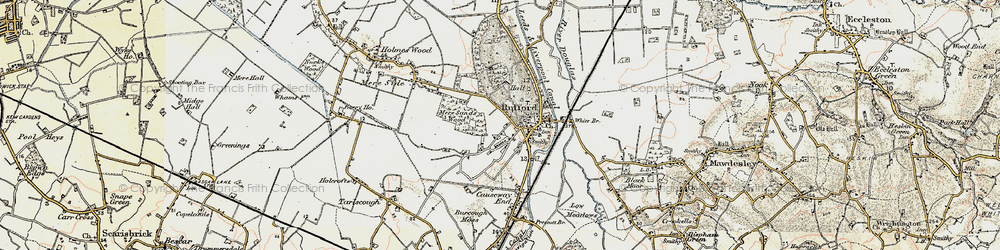 Old map of Rufford in 1902-1903