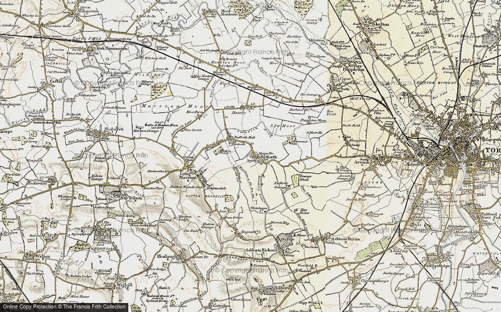 Old Map of Rufforth, 1903 in 1903