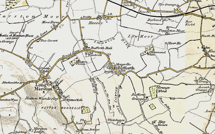 Old map of Rufforth in 1903