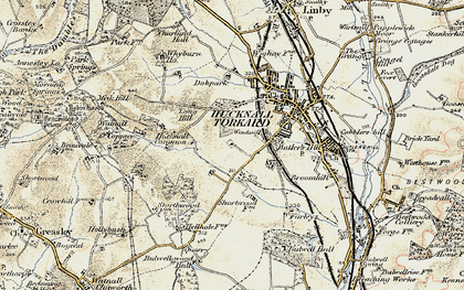Old map of Ruffs in 1902