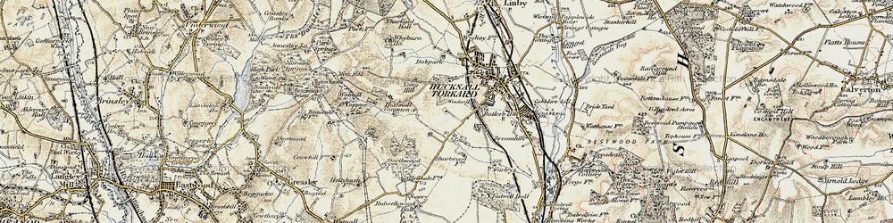 Old map of Ruffs in 1902