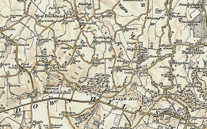 Old map of Ruggin in 1898-1900