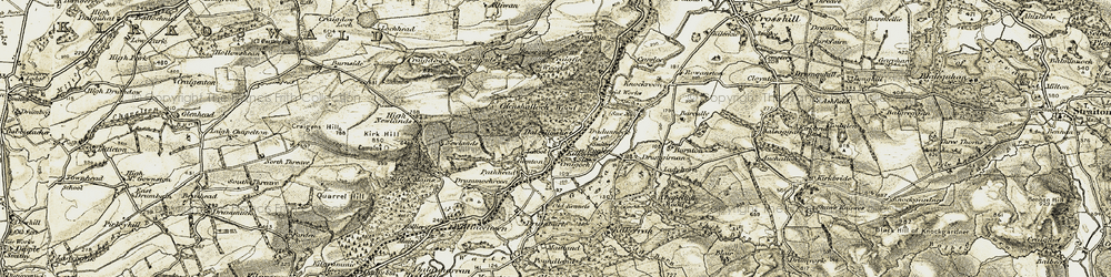 Old map of Ruglen in 1905