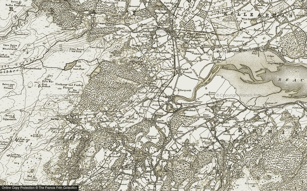 Old Map of Ruilick, 1911-1912 in 1911-1912