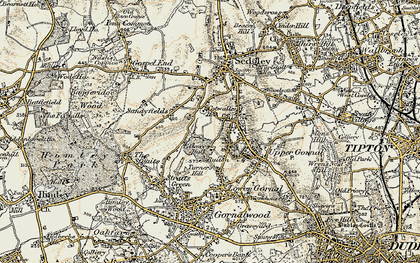 Old map of Ruiton in 1902
