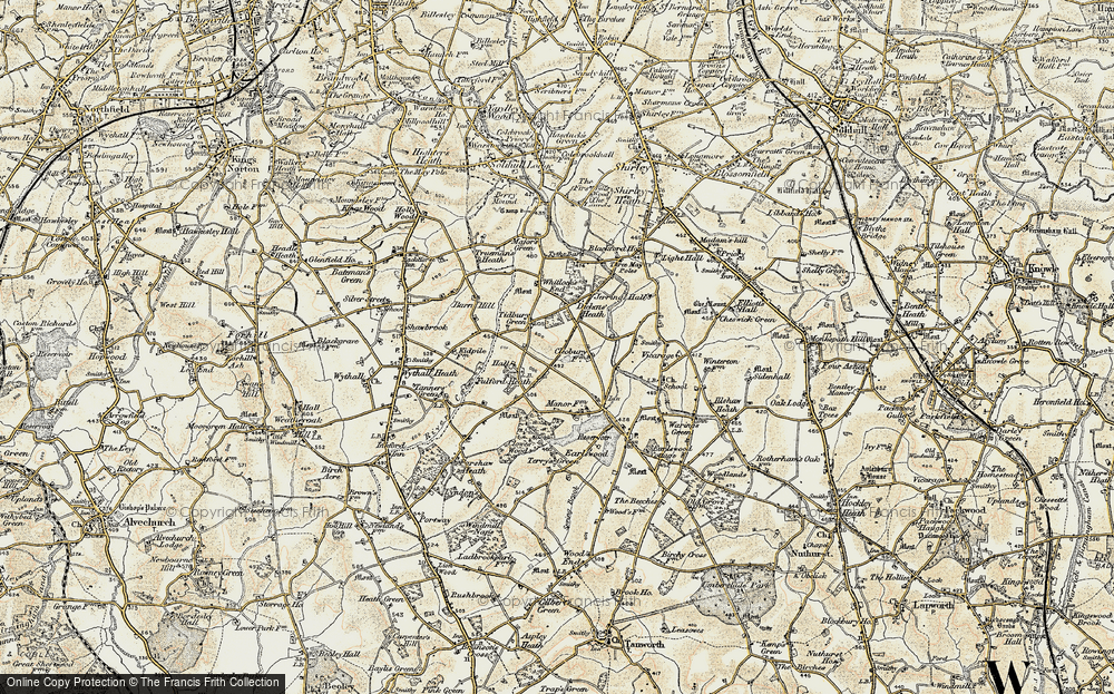 Old Map of Rumbush, 1901-1902 in 1901-1902