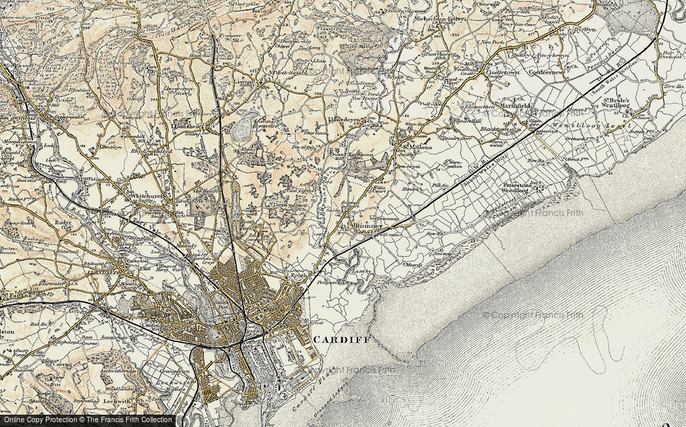 Old Map of Rumney, 1899-1900 in 1899-1900