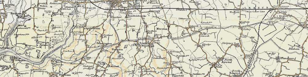 Old map of Runcton in 1897-1899