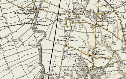Old map of Runcton Holme in 1901-1902