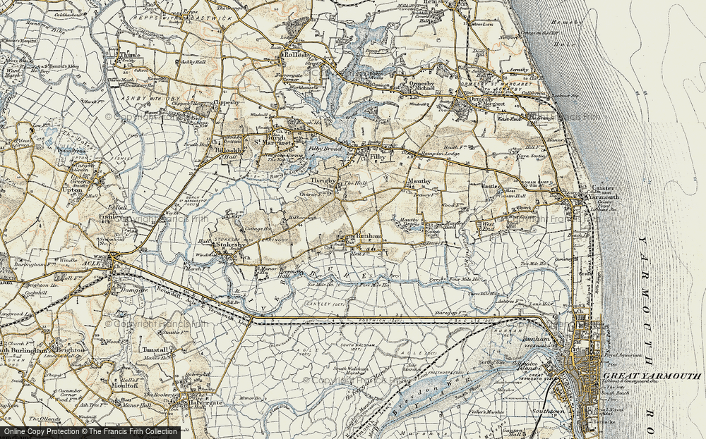 Old Map of Runham, 1901-1902 in 1901-1902