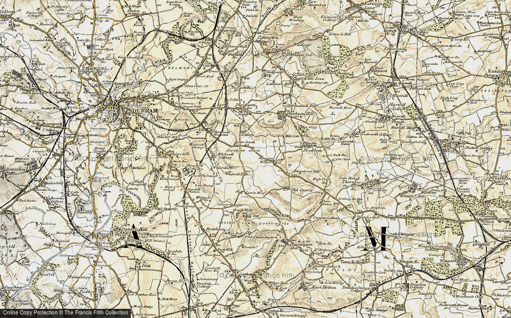 Old Map of Running Waters, 1901-1904 in 1901-1904
