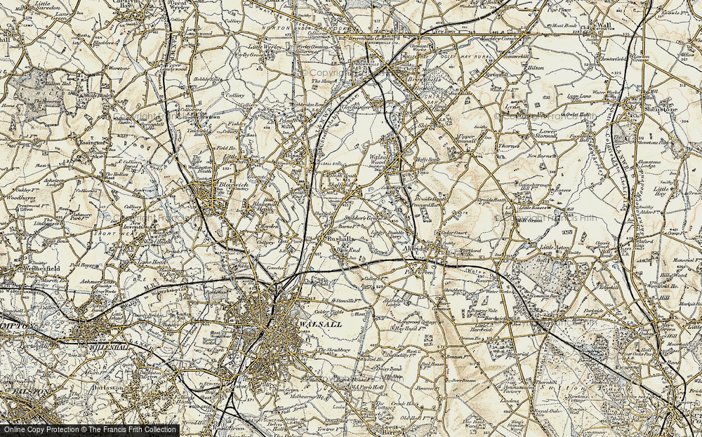 Old Map of Rushall, 1902 in 1902