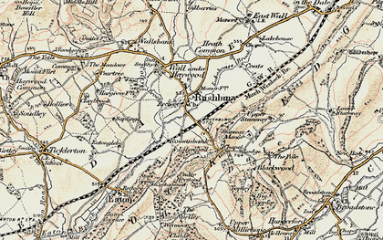 Old map of Rushbury in 1902