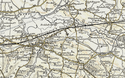 Old map of Rushgreen in 1903