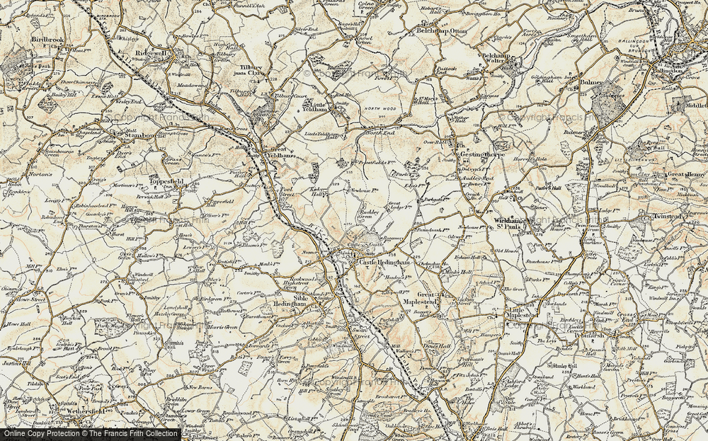Old Map of Historic Map covering Colne Valley Railway in 1898-1901