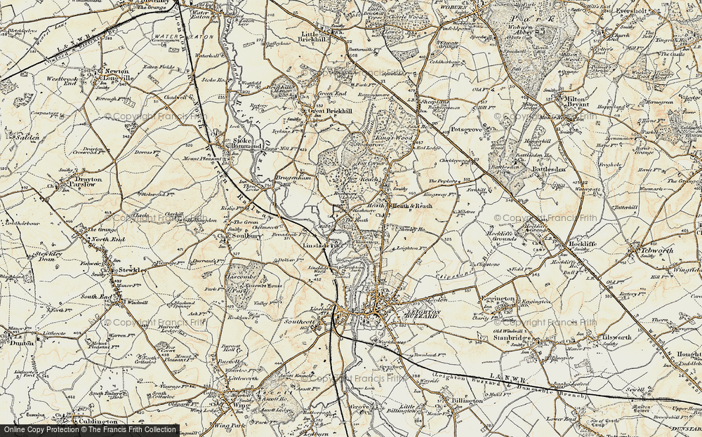 Old Map of Rushmere, 1898-1899 in 1898-1899