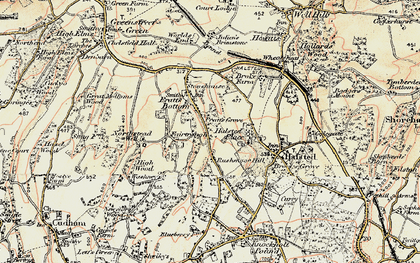 Old map of Rushmore Hill in 1897-1902