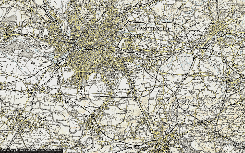 Old Map of Rusholme, 1903 in 1903