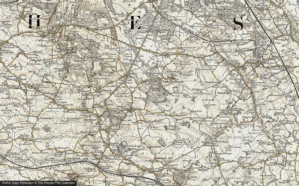 Old Map of Rushton, 1902-1903 in 1902-1903