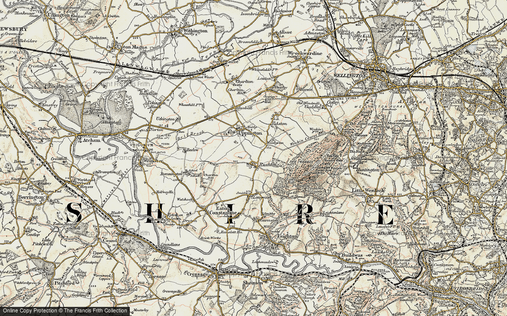 Old Map of Rushton, 1902 in 1902