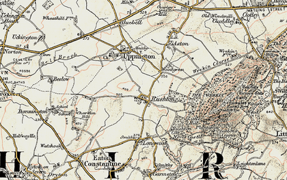 Old map of Woodgreen in 1902