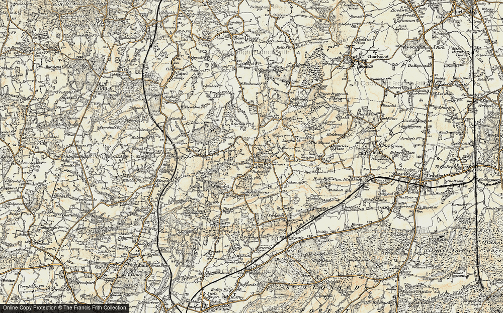 Old Map of Rusper, 1898-1909 in 1898-1909