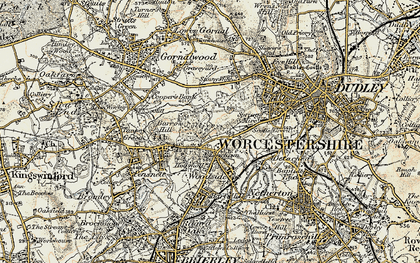 Old map of Russell's Hall in 1902