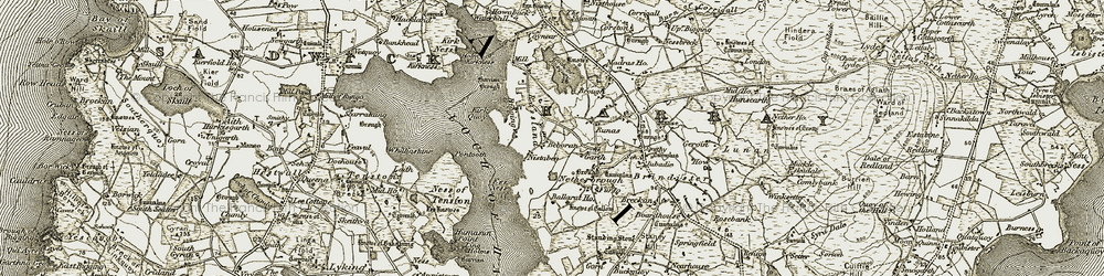 Old map of Beboran in 1912