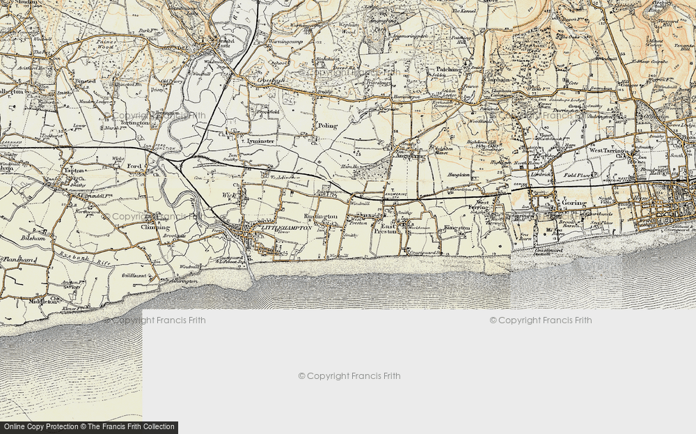 Old Map of Rustington, 1897-1899 in 1897-1899