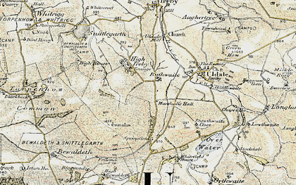 Old map of Ruthwaite in 1901-1904