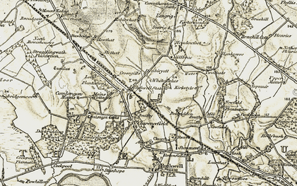 Old map of Ruthwell Station in 1901-1904