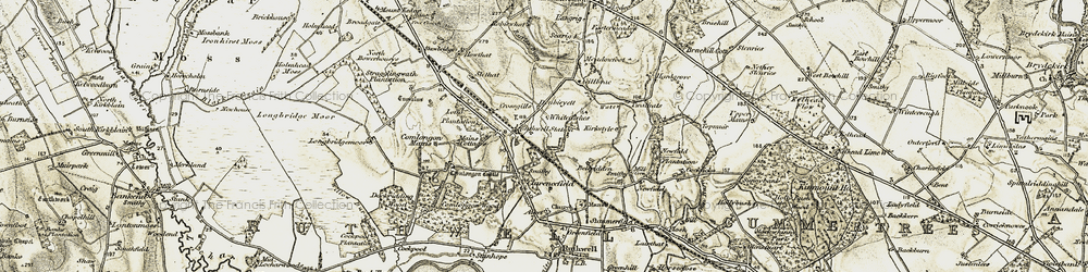 Old map of Howthat in 1901-1904