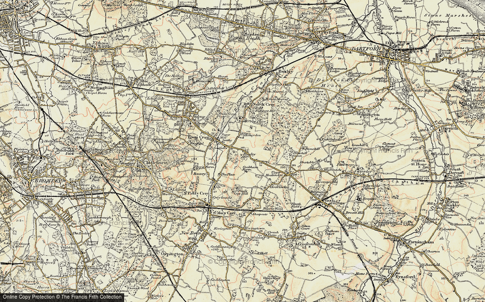 Old Map of Ruxley, 1897-1902 in 1897-1902