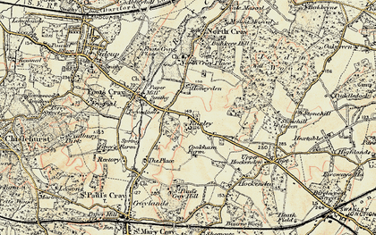 Old map of Ruxley in 1897-1902