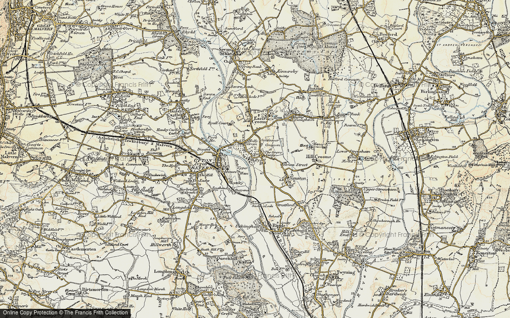 Old Map of Ryall, 1899-1901 in 1899-1901