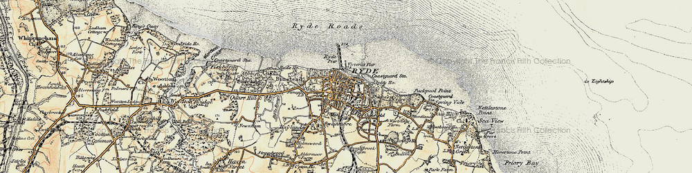 Old map of Ryde in 1899