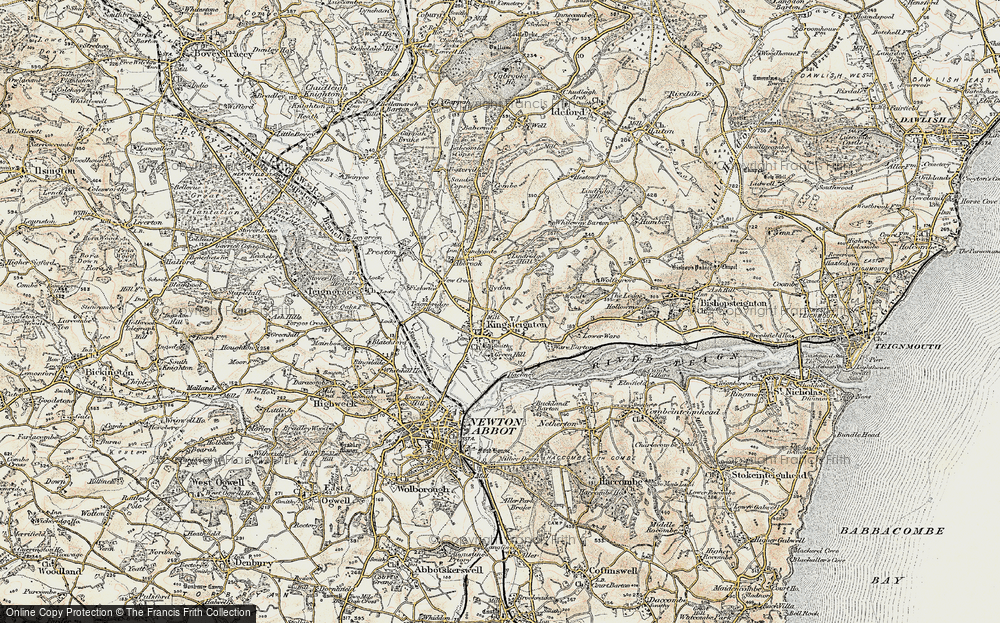 Old Map of Rydon, 1899 in 1899