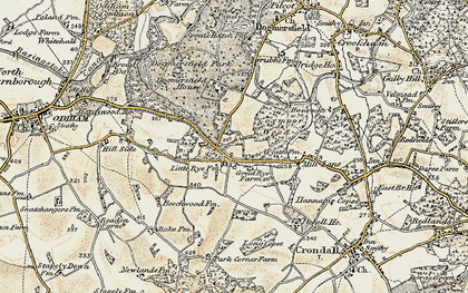 Old map of Buttridge in 1898-1909