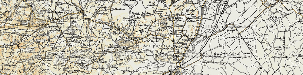 Old map of Leasam Ho in 1898