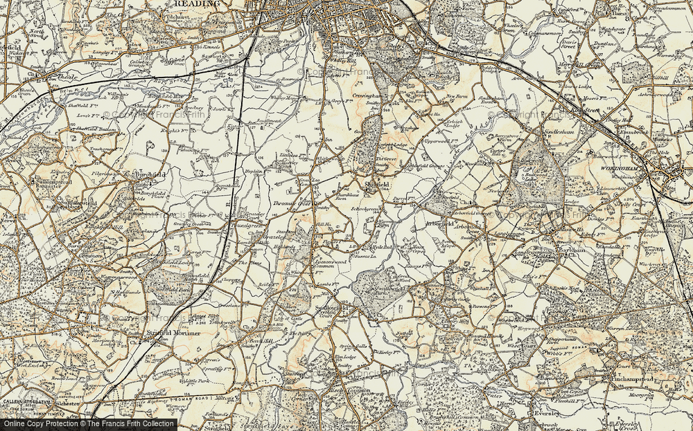 Old Map of Ryeish Green, 1897-1909 in 1897-1909