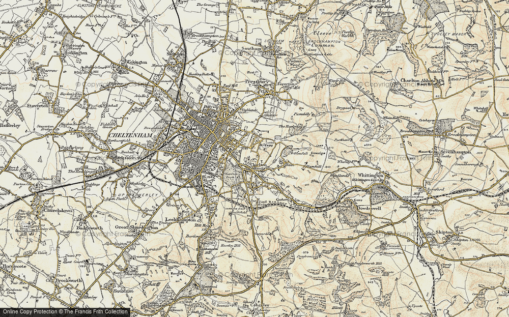 Old Map of Ryeworth, 1898-1900 in 1898-1900