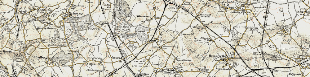 Old map of Ryhill in 1903