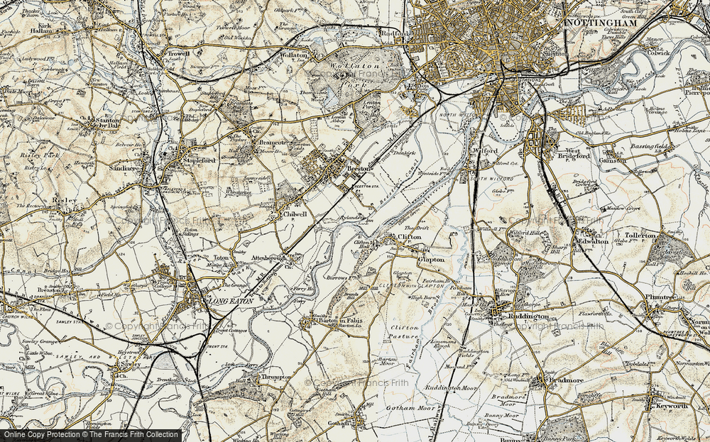 Old Map of Rylands, 1902-1903 in 1902-1903
