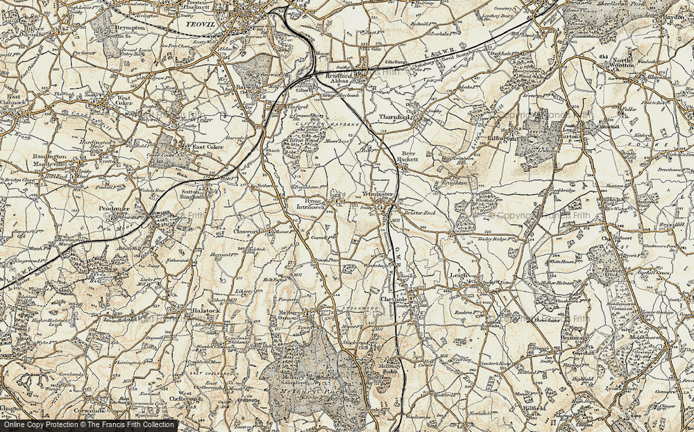 Old Map of Ryme Intrinseca, 1899 in 1899